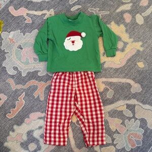 Festive Santa Shirt and Pant Set